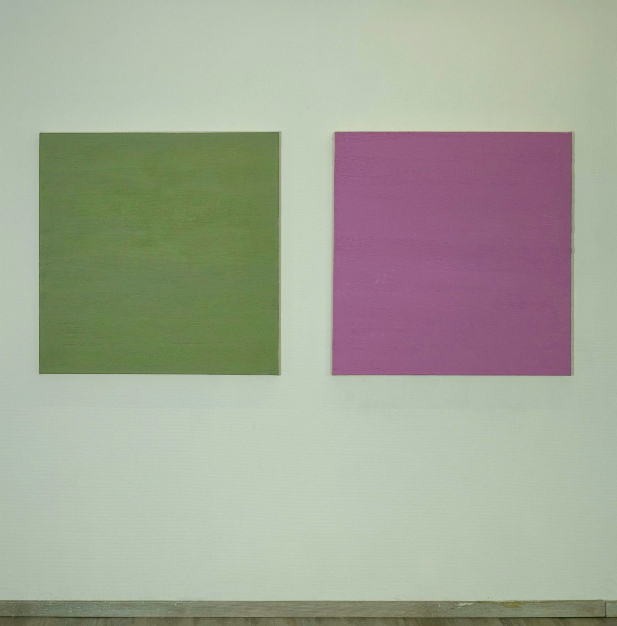 Diptichon – green, pink